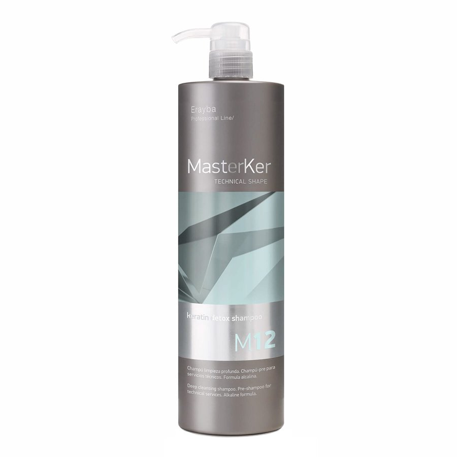 Кератиновый детокс-шампунь для глубокой очистки Erayba Master Ker M12 Keratin Detox Shampoo 1000 мл - основное фото