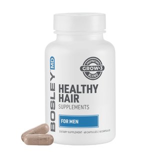 Диетическая добавка для роста здоровых волос у мужчин BosleyMD Healthy Hair Growth Supplements For Men 60 шт - основное фото