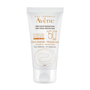 Солнцезащитный минеральный крем Avene Eau Thermale Very High Protection Mineral Cream SPF 50+ 50 мл - основное фото