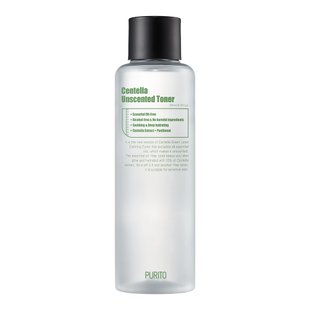 Успокаивающий тонер с центеллой без масел Purito Centella Unscented Toner 200 мл - основное фото