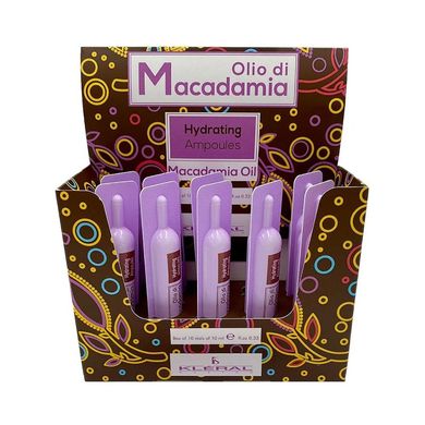 Ампулы для увлажнения волос с маслом макадамии Kleral System Macadamia Oil Hydrating Ampoules 10x10 мл - основное фото