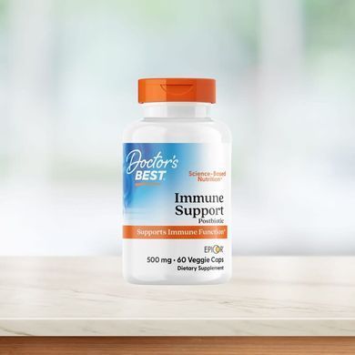 Капсули для підтримки імунітету з епікором Doctor's Best Immune Support Postbiotic 500 mg 60 шт - основне фото