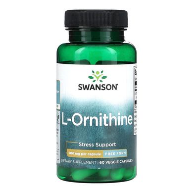 L-орнитин Swanson L-Ornithine Free Form 500 mg 60 шт - основное фото