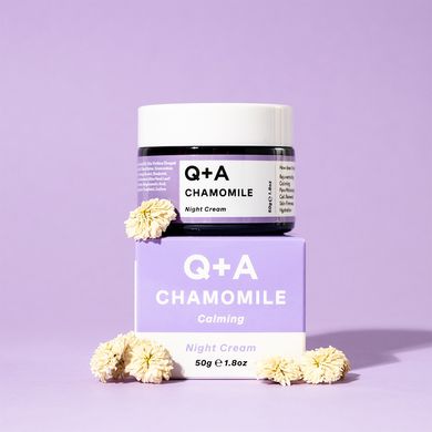 Нічний крем для обличчя з ромашкою Q+A Chamomile Calming Night Cream 50 г - основне фото