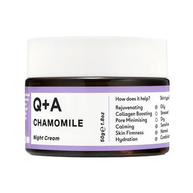 Ночной крем для лица с ромашкой Q+A Chamomile Calming Night Cream 50 г - основное фото