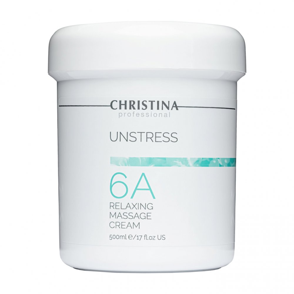 Масажний розслаблювальний крем Christina Unstress Step 6A Relaxing Massage Cream 500 мл - основне фото