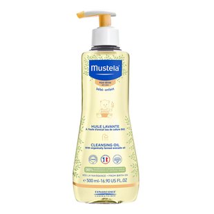 Детское очищающее масло для тела Mustela Baby Dry Skin Cleansing Oil 500 мл - основное фото