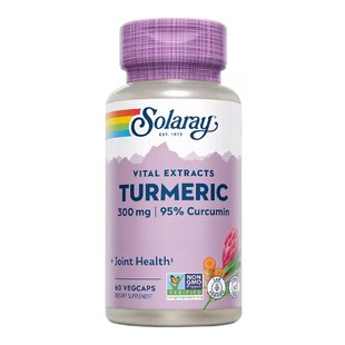 Экстракт корня куркумы в капсулах Solaray Turmeric Root Extract 300 mg 60 шт - основное фото