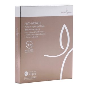 Гидрогелевая маска для лица с пуллуланом BeauuGreen Anti-Wrinkle Pullulan Hydrogel Mask 30 г - основное фото