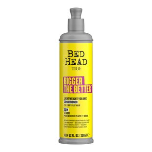 Кондиціонер для об'єму волосся TIGI BED HEAD Bigger The Bettertm Lightweight Volume Conditioner For Fine Hair 300 мл - основне фото