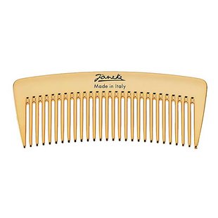 Профессиональный золотистый гребень Janeke Wide-teeth Styling Comb AU855 - основное фото