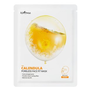 Тканевая маска для сужения пор с экстрактом календулы Isntree Calendula Poreless Face Fit Mask 1 шт - основное фото