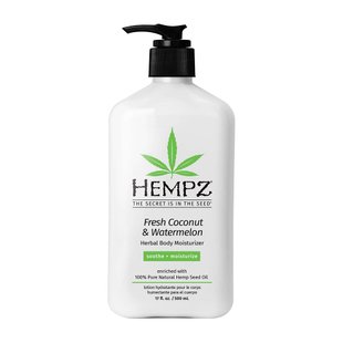 Успокаивающее молочко для тела HEMPZ Fresh Coconut & Watermelon Herbal Body Moisturizer 500 мл - основное фото