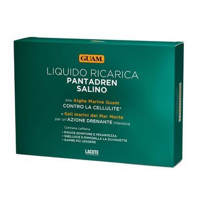 Лосьйон для антицелюлітних процедур Guam Liquido Ricarica Pantadren Salino 3x100 мл - основне фото