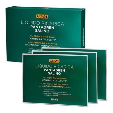 Лосьйон для антицелюлітних процедур Guam Liquido Ricarica Pantadren Salino 3x100 мл - основне фото