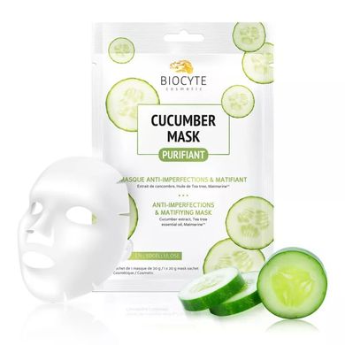 Огуречная тканевая маска Biocyte Cucumber Mask 1 шт - основное фото
