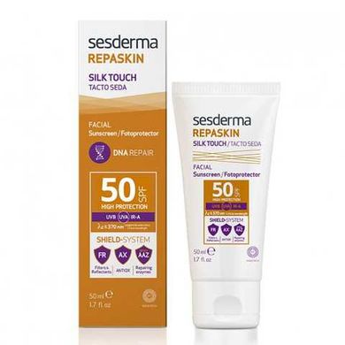 Сонцезахисний крем для обличчя Sesderma Repaskin Facial Fotoprotector Silk Touch SPF 50 50 мл - основне фото
