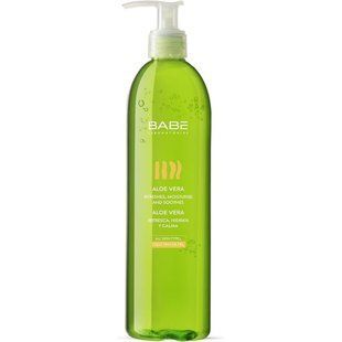Зволожувальний гель для тіла з 100% алое BABE Laboratorios Body Aloe Gel 395 мл - основне фото