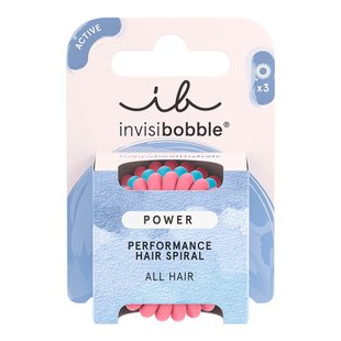 Набор из трёх резинок для волос Invisibobble POWER Rose And Ice Pink Blue - основное фото