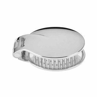 Срібна складана щітка з дзеркалом Janeke Folding Hair-Brush With Mirror CRSP03 - основне фото