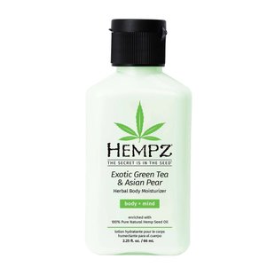 Зволожувальне молочко для тіла HEMPZ Exotic Green Tea & Asian Pear Herbal Body Moisturizer 65 мл - основне фото