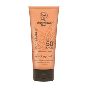 Водостійкий сонцезахисний лосьйон для обличчя Australian Gold Plant Based Lotion Sunscreen SPF 50 Face 88 мл - основне фото