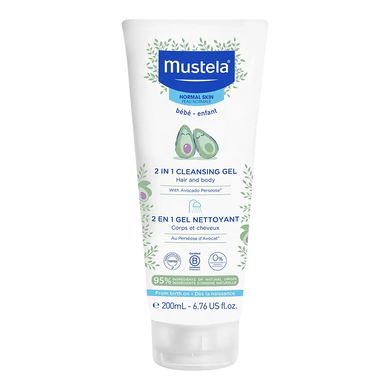 Дитячий очищувальний гель 2 в 1 Mustela 2 in 1 Cleansing Gel 200 мл - основне фото