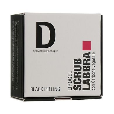 Скраб для губ з деревним вугіллям Dermophisiologique Black Peeling Lipogel Scrub Labbra 15 мл - основне фото