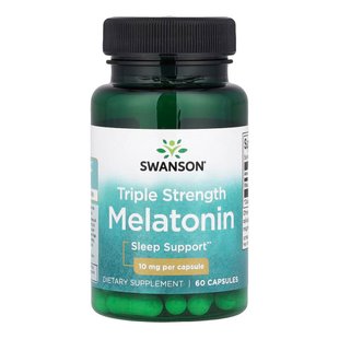 Мелатонін Swanson Melatonin 100% Drug Free 3 мг 60 шт - основне фото