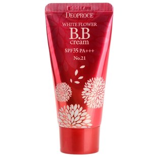 Питательный BB крем с экстрактами белых цветов DEOPROCE White Flower BB Cream SPF 35 PA+++ (#21) 30 г - основное фото