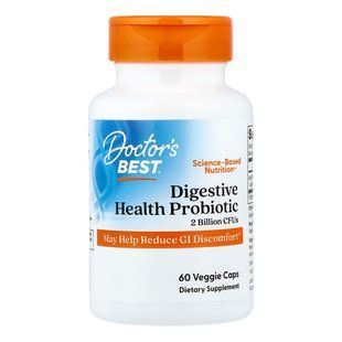 Пробіотики для травлення Doctor's Best Digestive Health Probiotic 2 Billion With LactoSpore 60 шт - основне фото