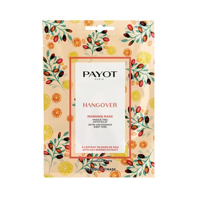 Детокс-маска для сяйва шкіри Payot Hangover Morning Mask Detox and Radiance Sheet Mask 19 мл - основне фото