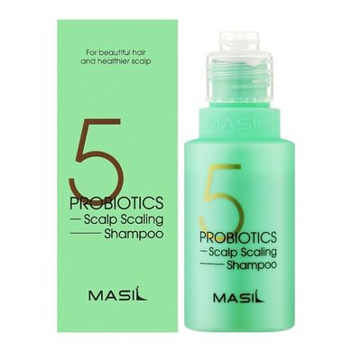 Глубокоочищающий шампунь с пробиотиками Masil 5 Probiotics Scalp Scaling Shampoo 50 мл - основное фото