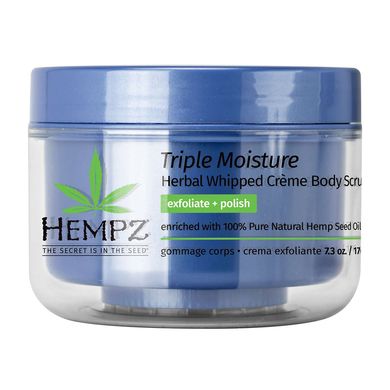 Сахарный скраб для тела «Тройное увлажнение» HEMPZ Triple Moisture Herbal Body Scrub 176 г - основное фото