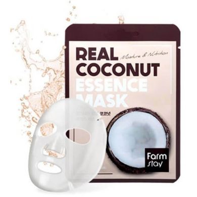 Увлажняющая тканевая маска с экстрактом кокоса Farmstay Real Coconut Essence Mask 23 мл - основное фото