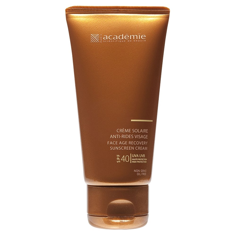 Солнцезащитный регенерирующий крем Academie Bronzecran Face Age Recovery Sunscreen Cream SPF 40+ 50 мл - основное фото