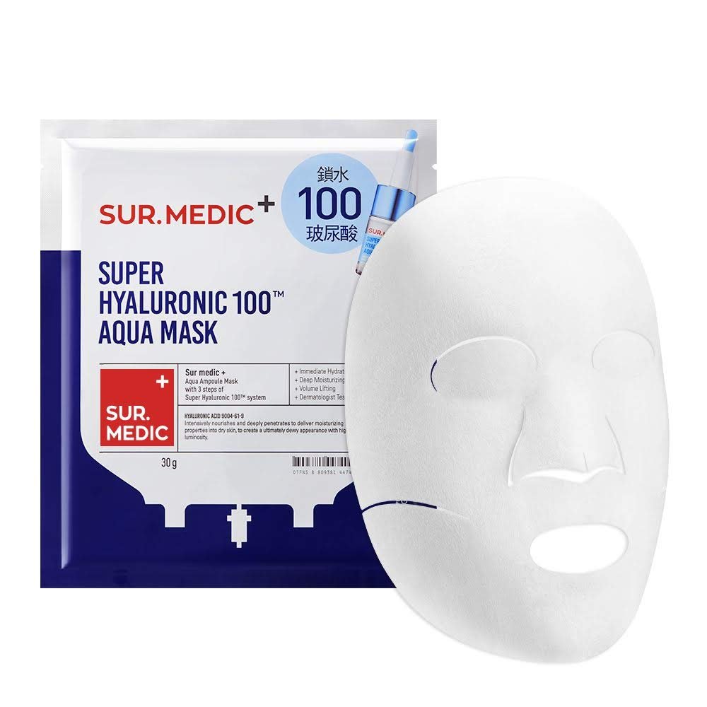 Тканинна зволожувальна маска NEOGEN Sur. Medic+ Super Hyaluronic 100 ™ Aqua Mask 30 мл - основне фото