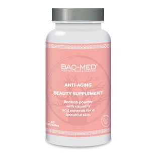 Омолаживающие капсулы с экстрактом баобаба Mediceuticals Bao-Med Anti-Aging Beauty Supplement 60 шт - основное фото