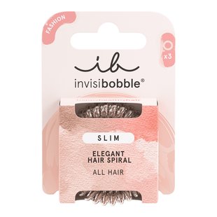 Набор из трёх бронзовых резинок для волос Invisibobble SLIM Bronze Me Pretty - основное фото