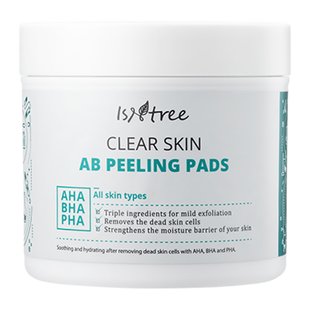 Очищающие пилинг-пады с кислотами Isntree Clear Skin AB Peeling Pads 70 шт - основное фото