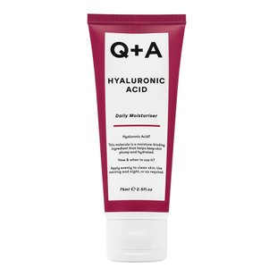 Зволожувальний крем для обличчя з гіалуроновою кислотою Q+A Hyaluronic Acid Daily Moisturiser 75 мл - основне фото