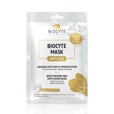 Омолоджувальна зволожувальна тканинна маска Biocyte Mask ANTI-AGE Moisturizing and Anti-Aging Mask 1 шт - основне фото