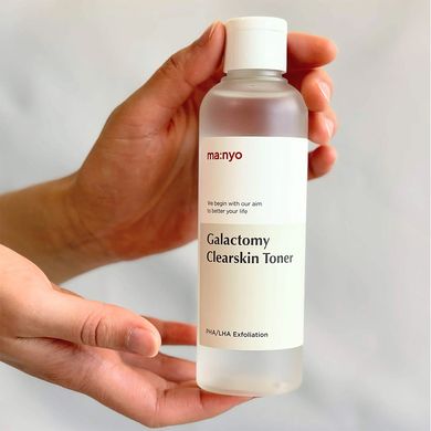 Очищающий тонер для лица с галактомисисом и кислотами Manyo Galactomy Clearskin Toner 210 мл - основное фото