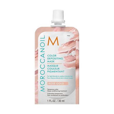 Відтінкова маска для волосся Moroccanoil Rose Gold Color Depositing Mask 30 мл - основне фото