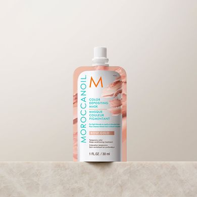 Відтінкова маска для волосся Moroccanoil Rose Gold Color Depositing Mask 30 мл - основне фото