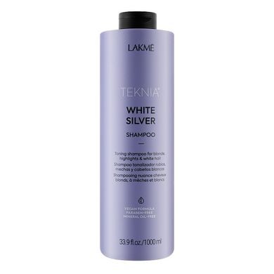 Тонувальний шампунь Lakme Teknia White Silver Shampoo 1000 мл - основне фото