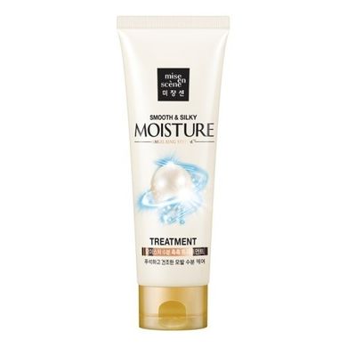 Увлажняющая маска для волос с жемчужной пудрой Mise Еn Scene Pearl Smooth & Silky Moisture Treatment 180 мл - основное фото
