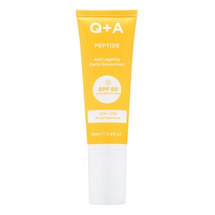 Антивозрастной солнцезащитный крем для лица Q+A Peptide Anti-Ageing Daily Sunscreen SPF 50 50 мл - основное фото