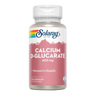 Капсулы кальция D-глюкарата Solaray Calcium D-Glucarate 400 mg 60 шт - основное фото