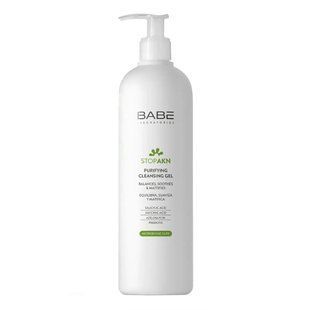 Очищающий гель для жирной и проблемной кожи BABE Laboratorios Stop AKN Purifying Cleansing Gel 400 мл - основное фото